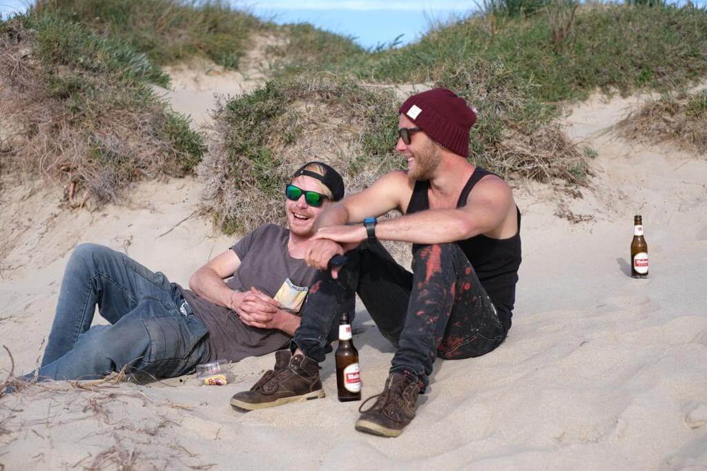 2 Freunde am Strand