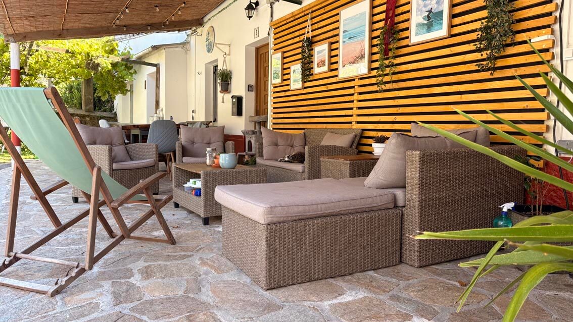 Veranda chill out area
